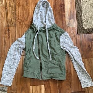 Vest jacket with hood